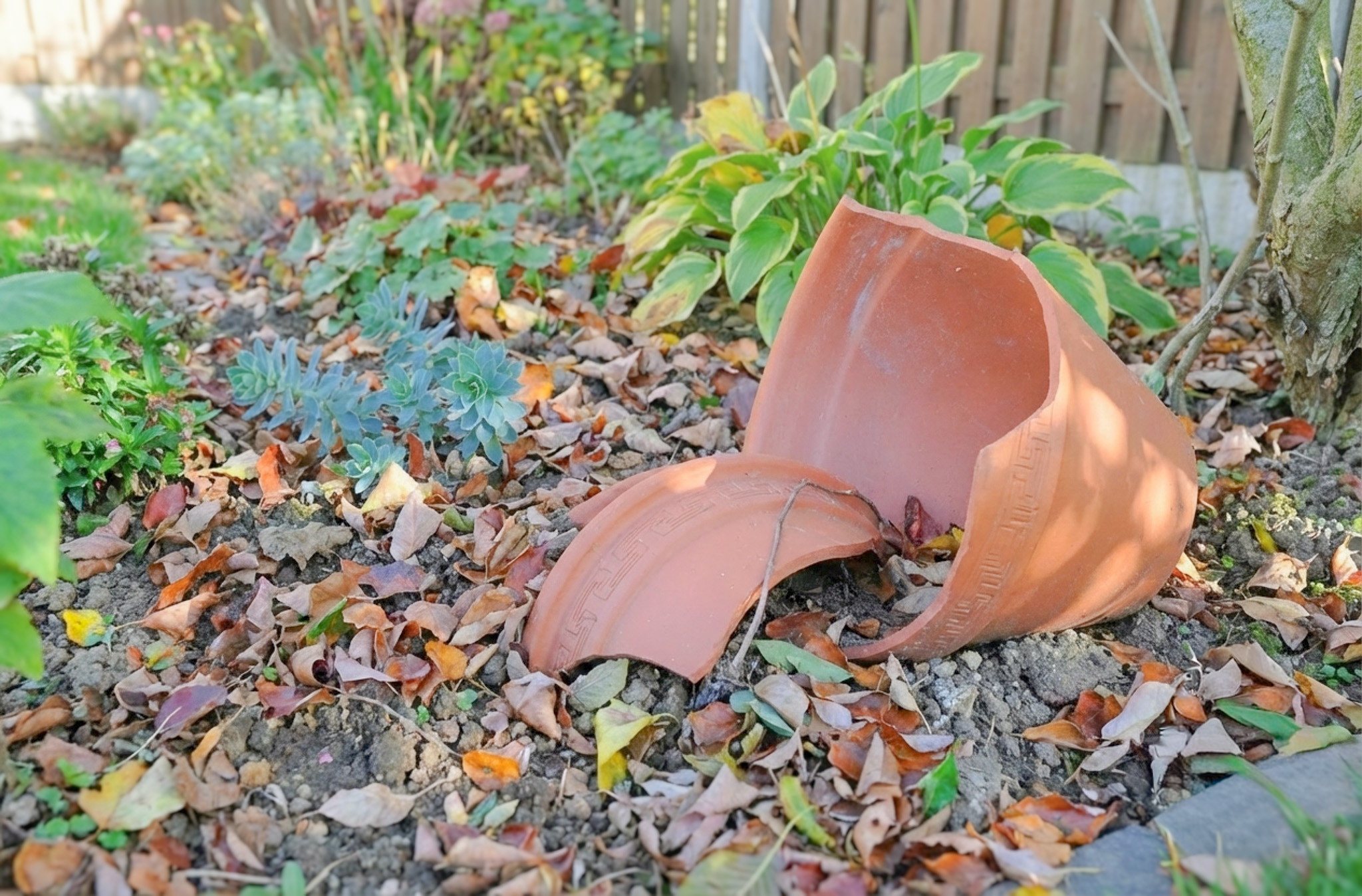 リサイクル 壊れた鉢